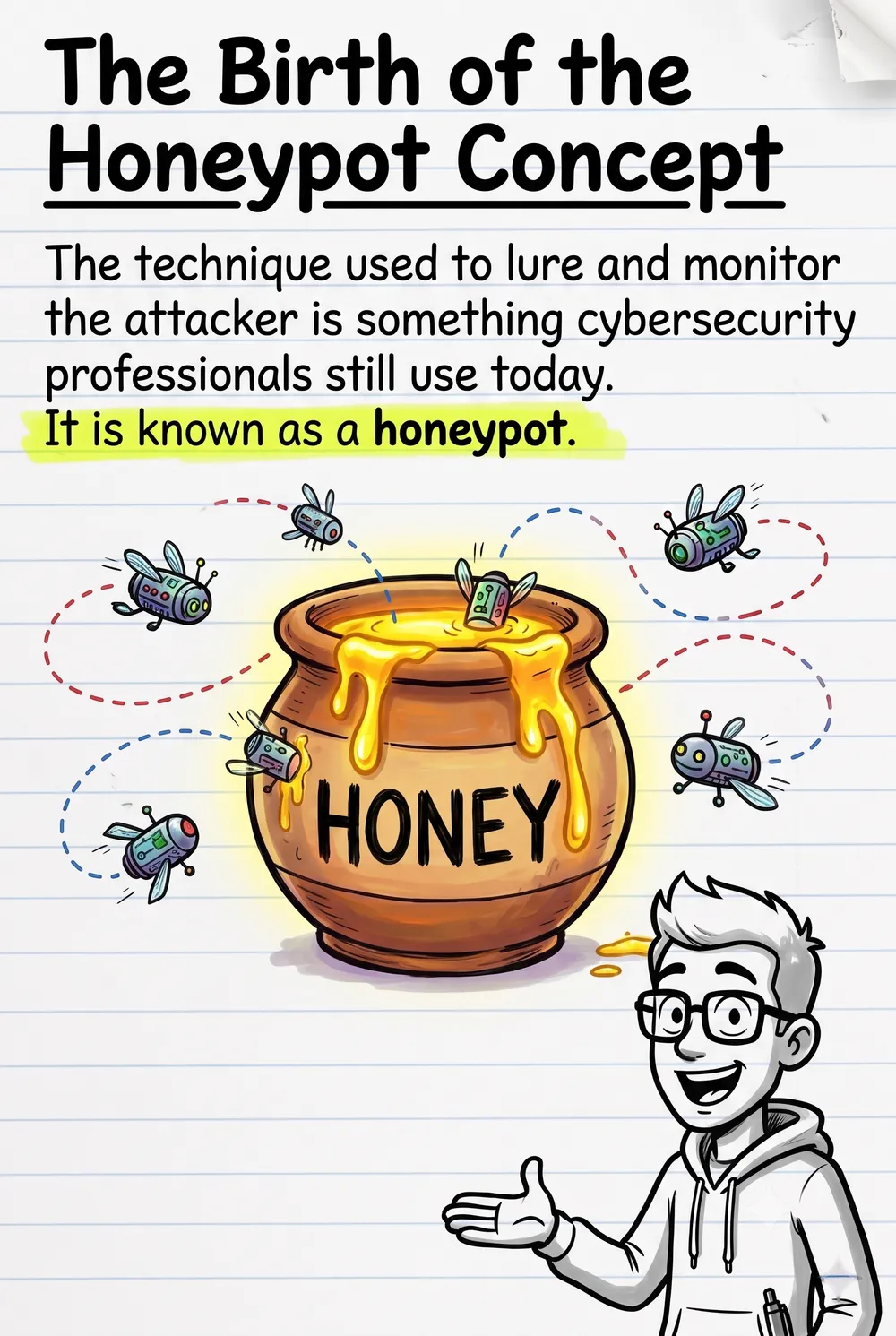 The birth of the honeypot concept