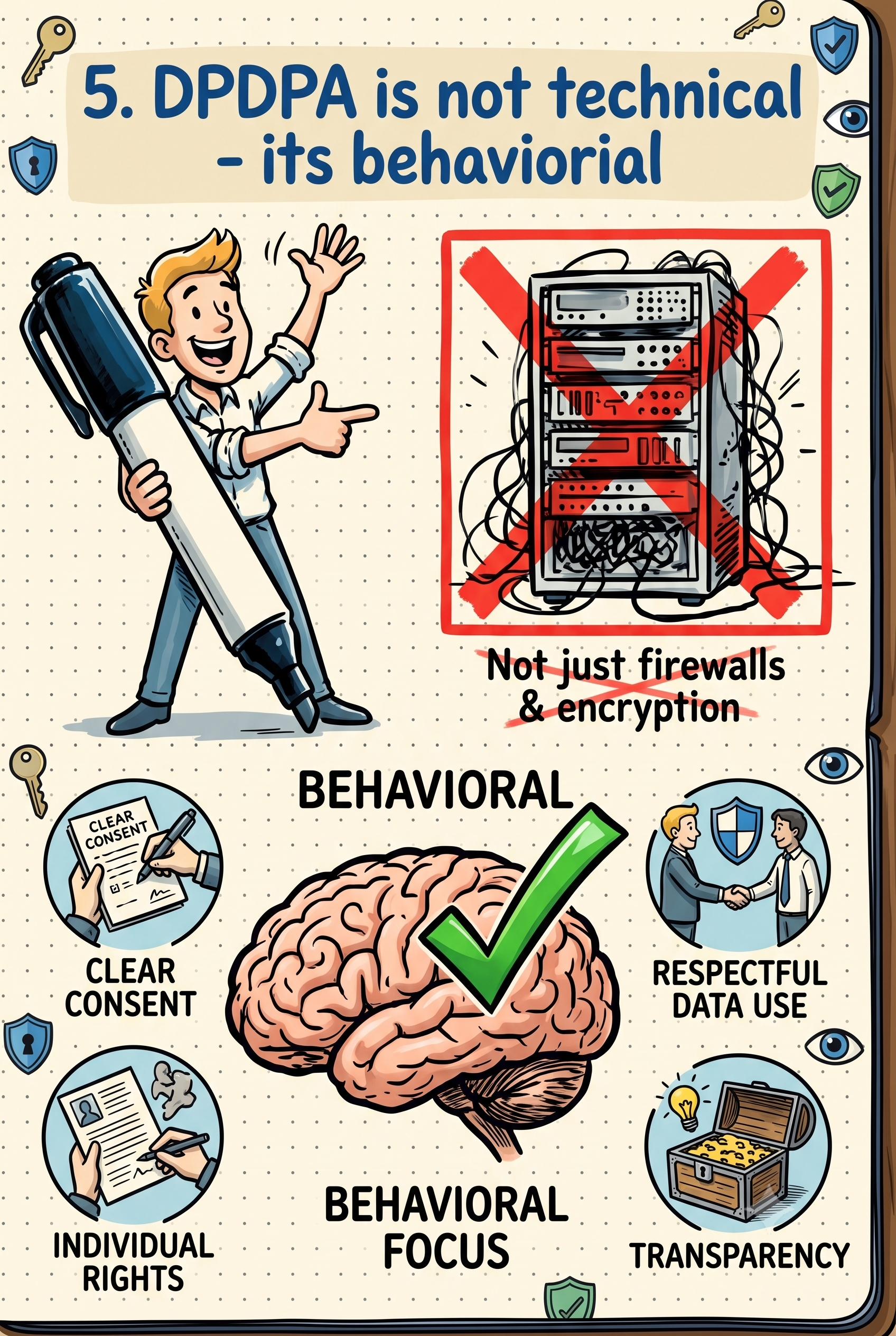 5. DPDPA is not Technical - It's Behavioral